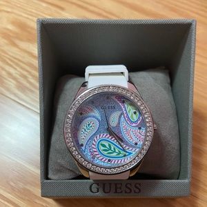 New Guess Watch With Feather Detail